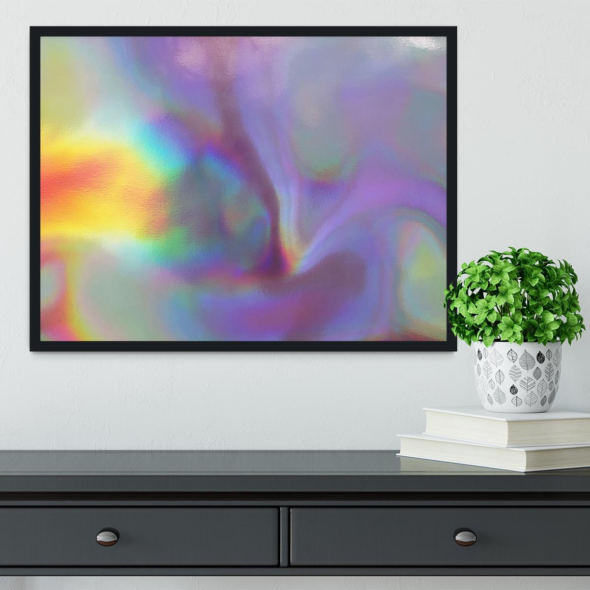Holographic texture 2 Framed Print - Canvas Art Rocks - 2