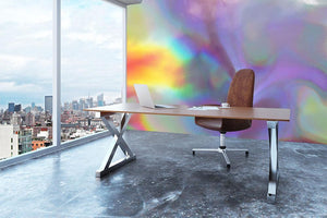 Holographic texture 2 Wall Mural Wallpaper - Canvas Art Rocks - 3