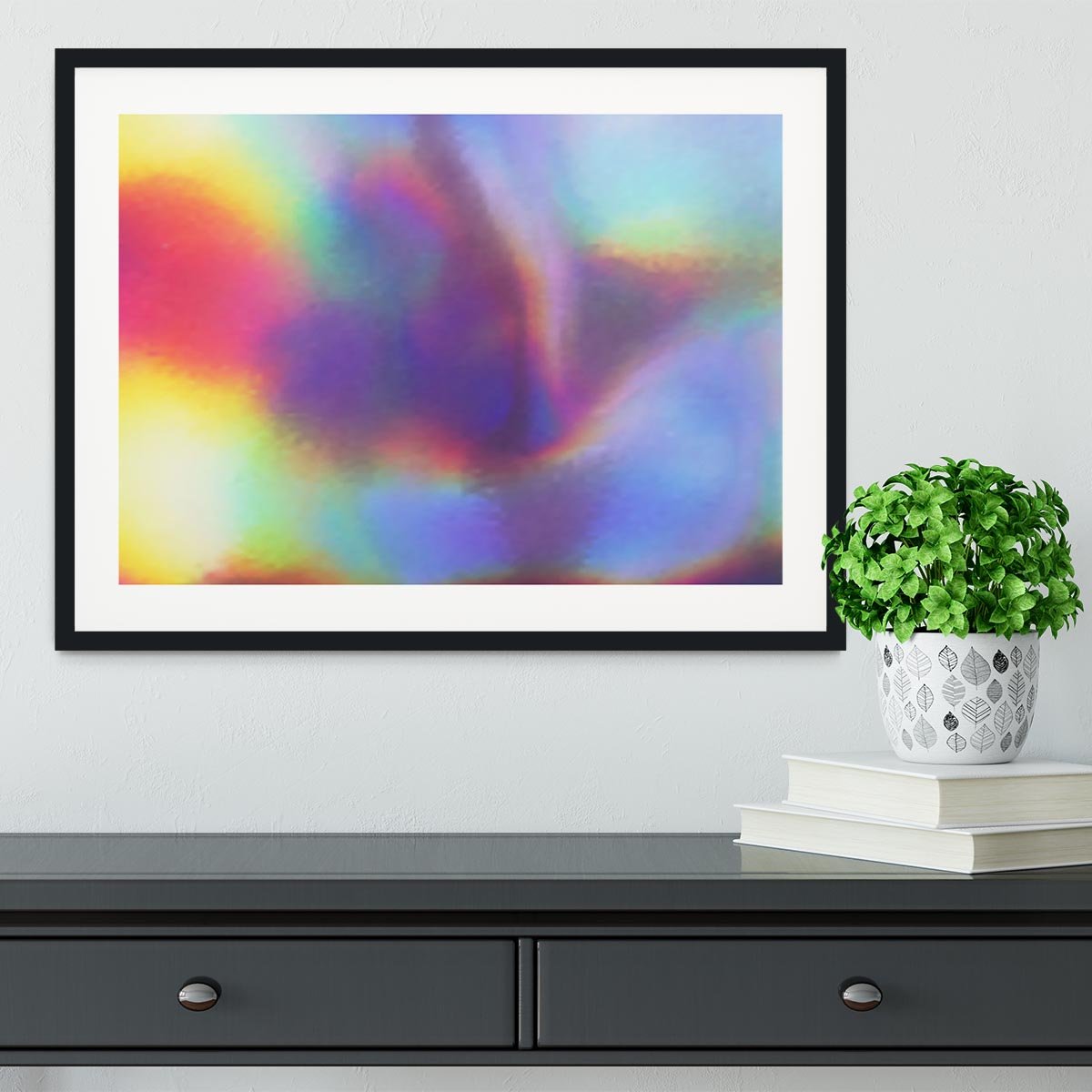 Holographic texture Framed Print - Canvas Art Rocks - 1