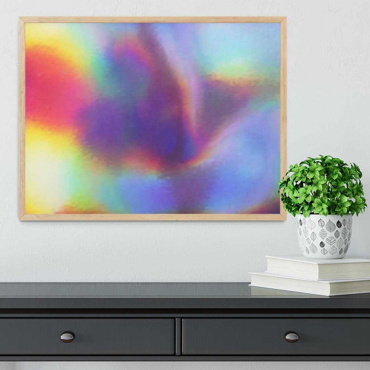 Holographic texture Framed Print - Canvas Art Rocks - 4