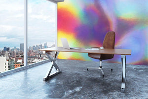 Holographic texture Wall Mural Wallpaper - Canvas Art Rocks - 3