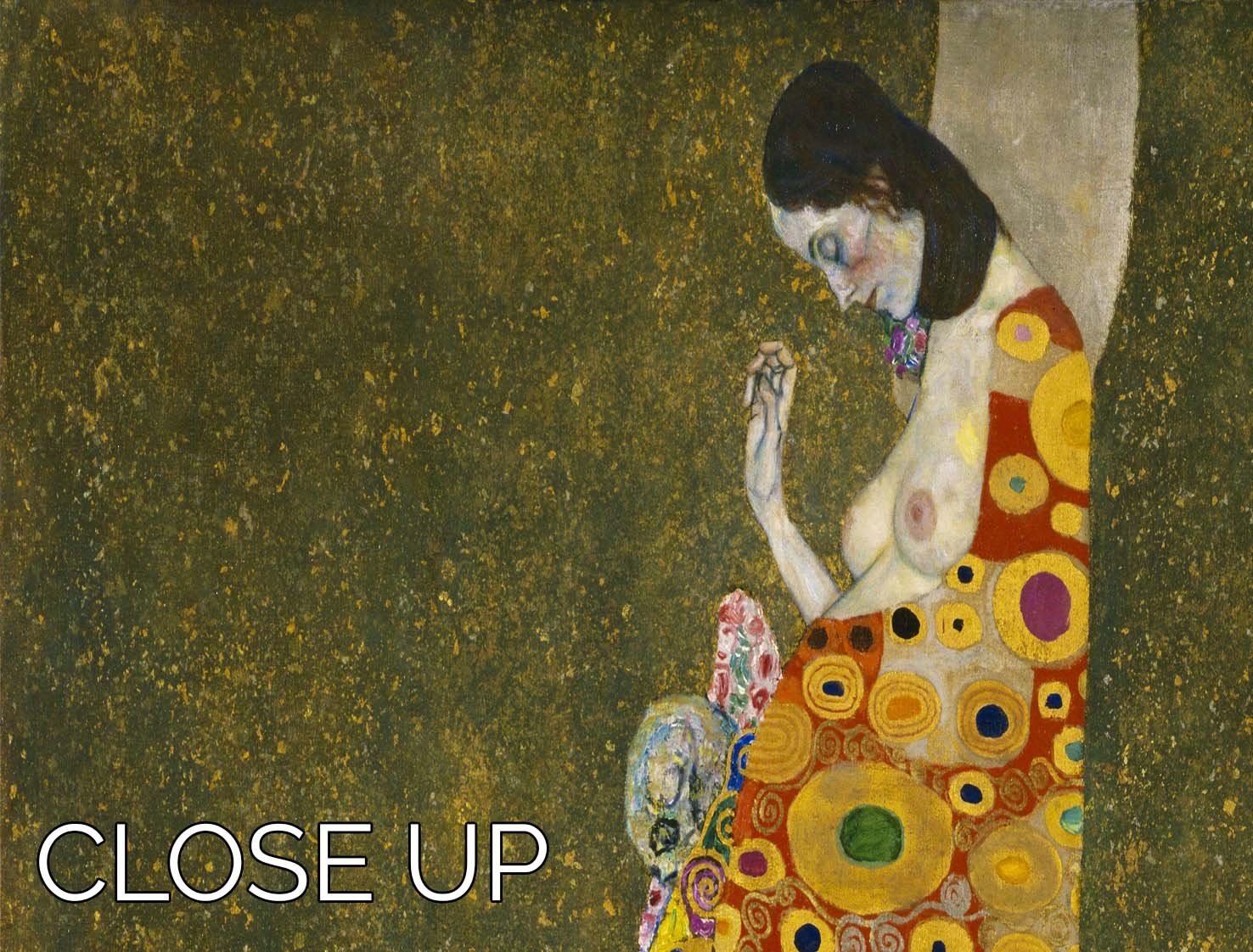 Hope II by Klimt 3 Split Panel Canvas Print - Canvas Art Rocks - 3
