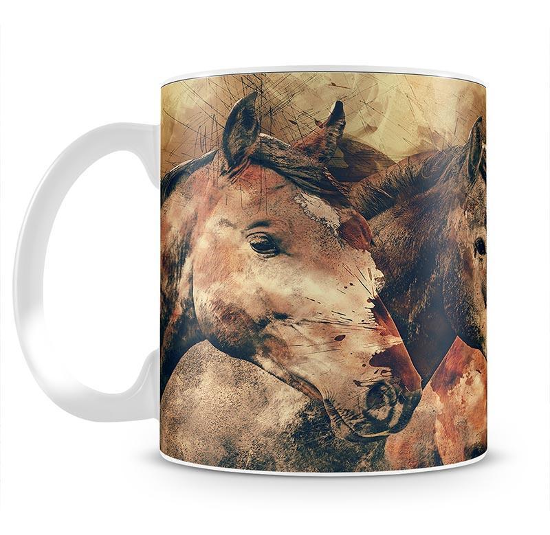 Horse Painting Mug - Canvas Art Rocks - 2