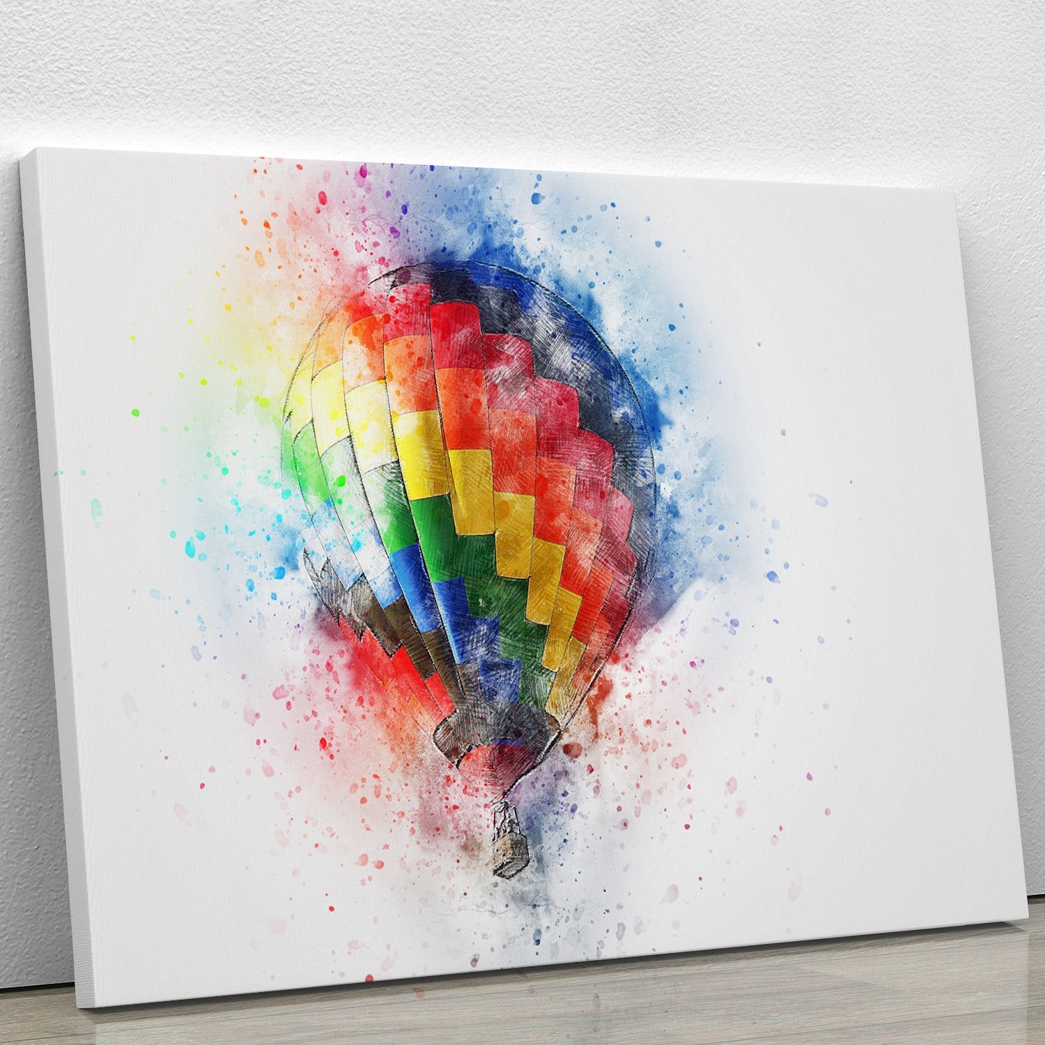Hot Air Ballon Splash Canvas Print or Poster