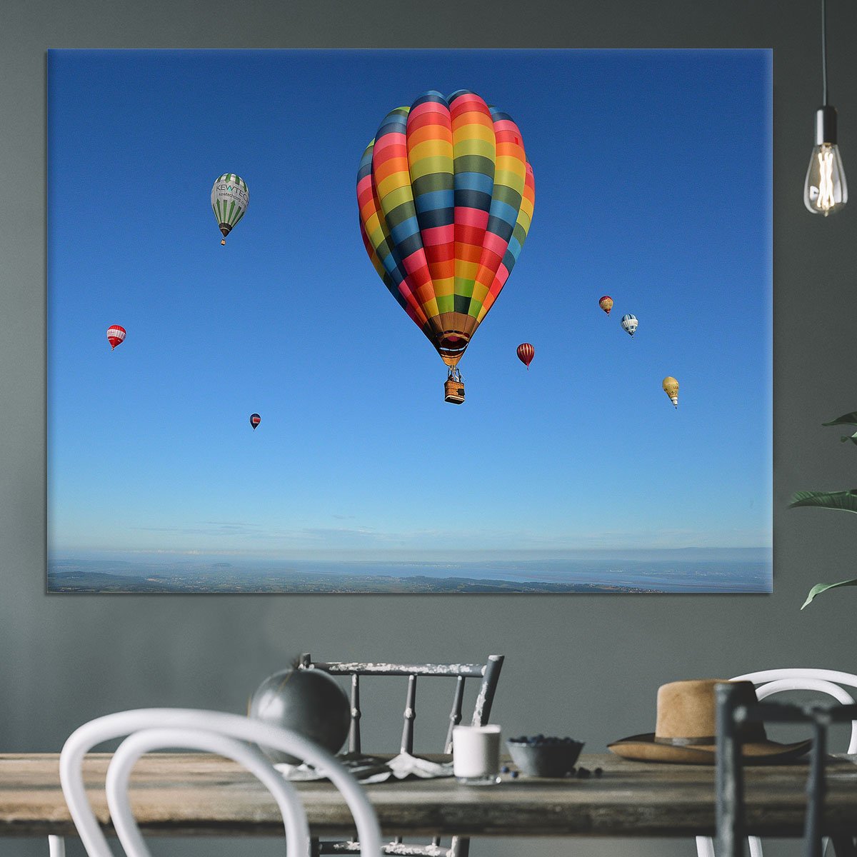 Hot Air Balloons in the sky Canvas Print or Poster