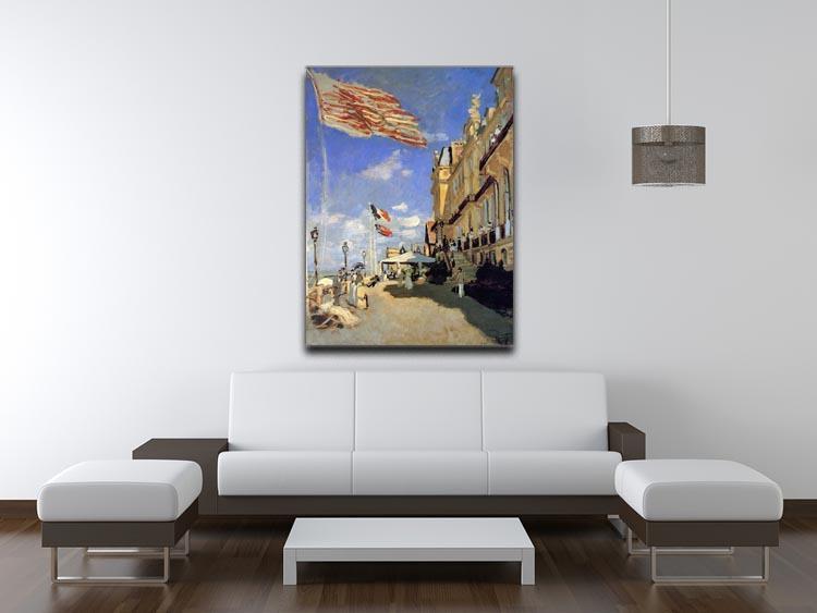 Hotel de Roches Noires a Trouville by Monet Canvas Print & Poster - Canvas Art Rocks - 4