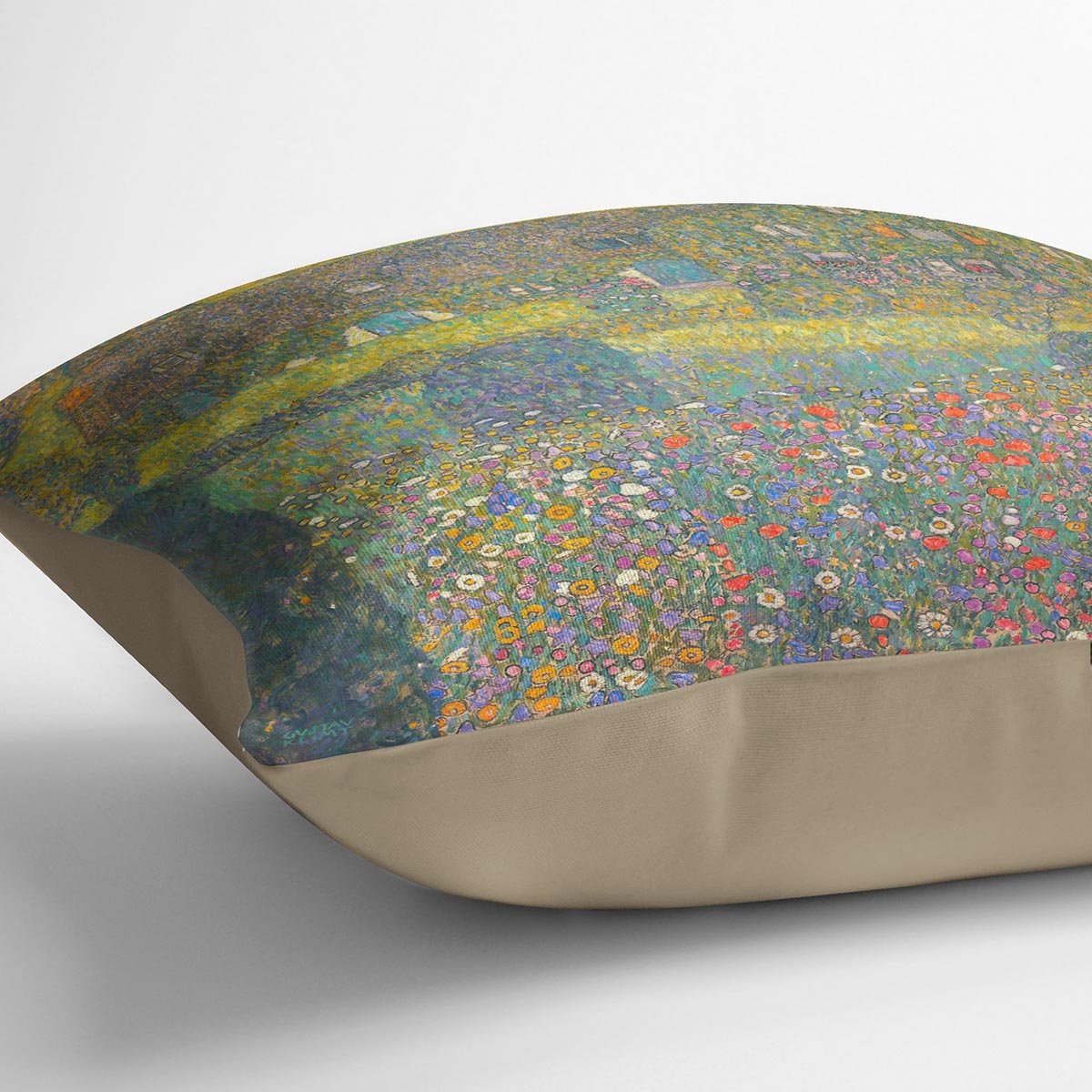 House in Attersee by Klimt Throw Pillow