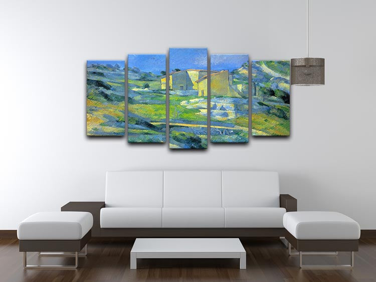 House in the Provence by Cezanne 5 Split Panel Canvas - Canvas Art Rocks - 3
