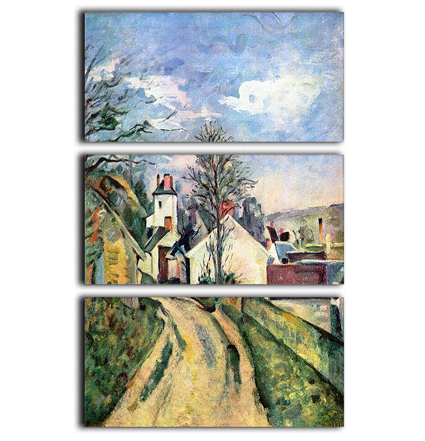 House of Dr. Gachet by Cezanne 3 Split Panel Canvas Print - Canvas Art Rocks - 1