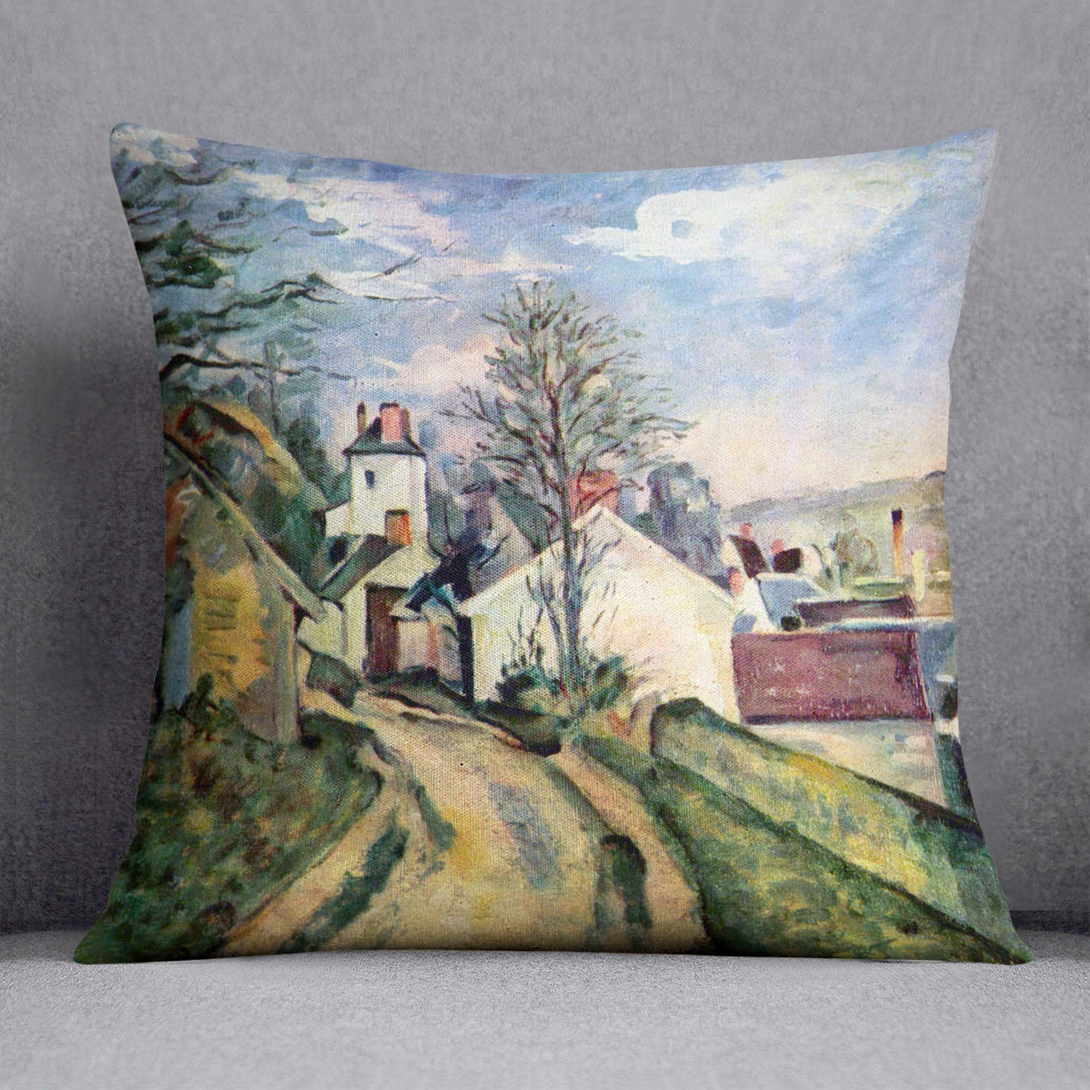 House of Dr. Gachet by Cezanne Cushion - Canvas Art Rocks - 1