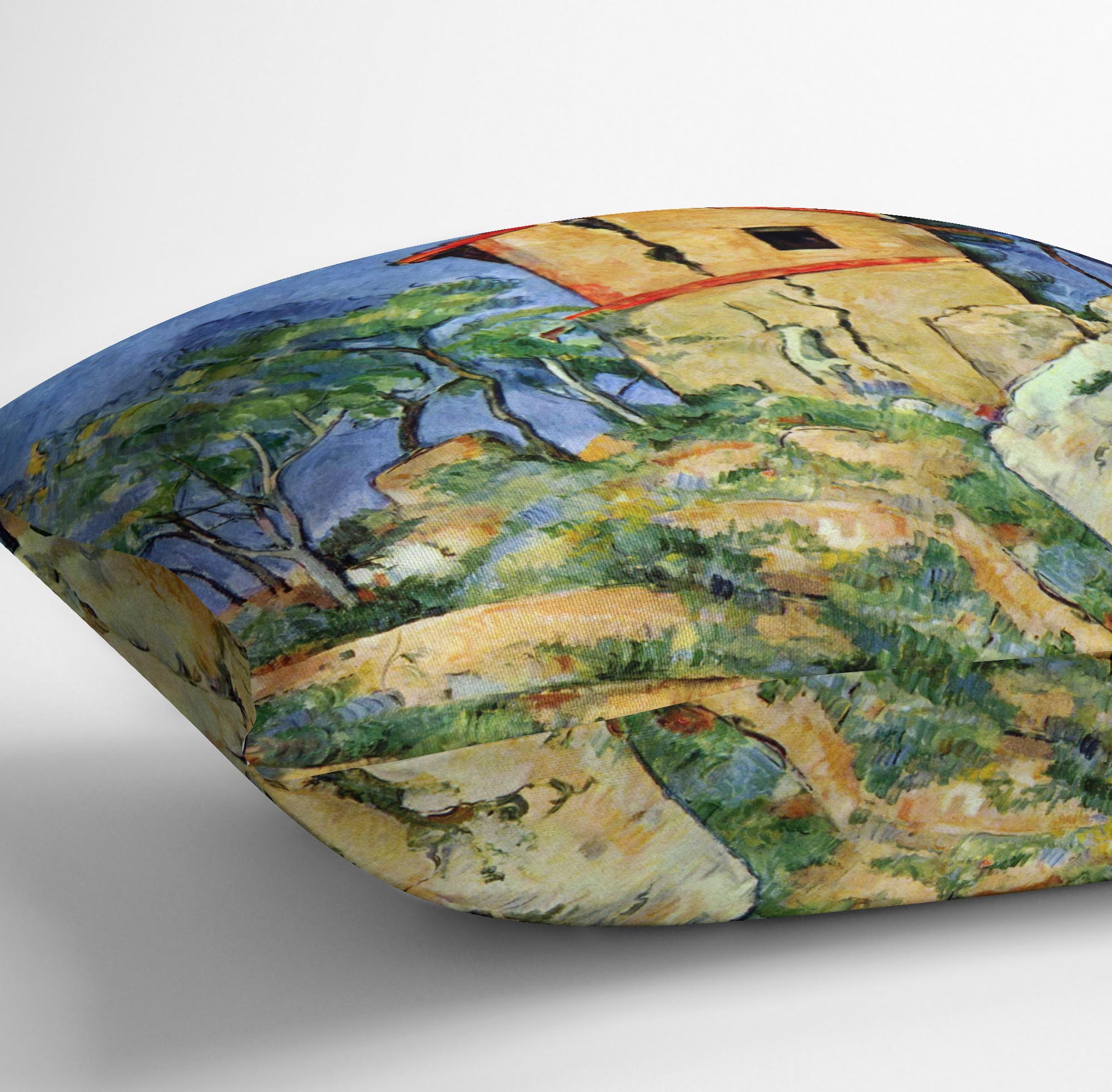 House with Walls by Cezanne Cushion - Canvas Art Rocks - 3