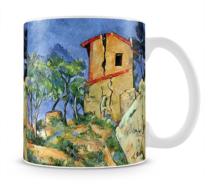 House with Walls by Cezanne Mug - Canvas Art Rocks - 1