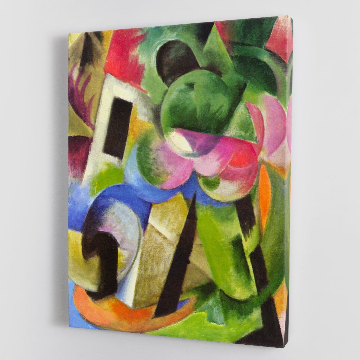 House with trees by Franz Marc Canvas Print or Poster