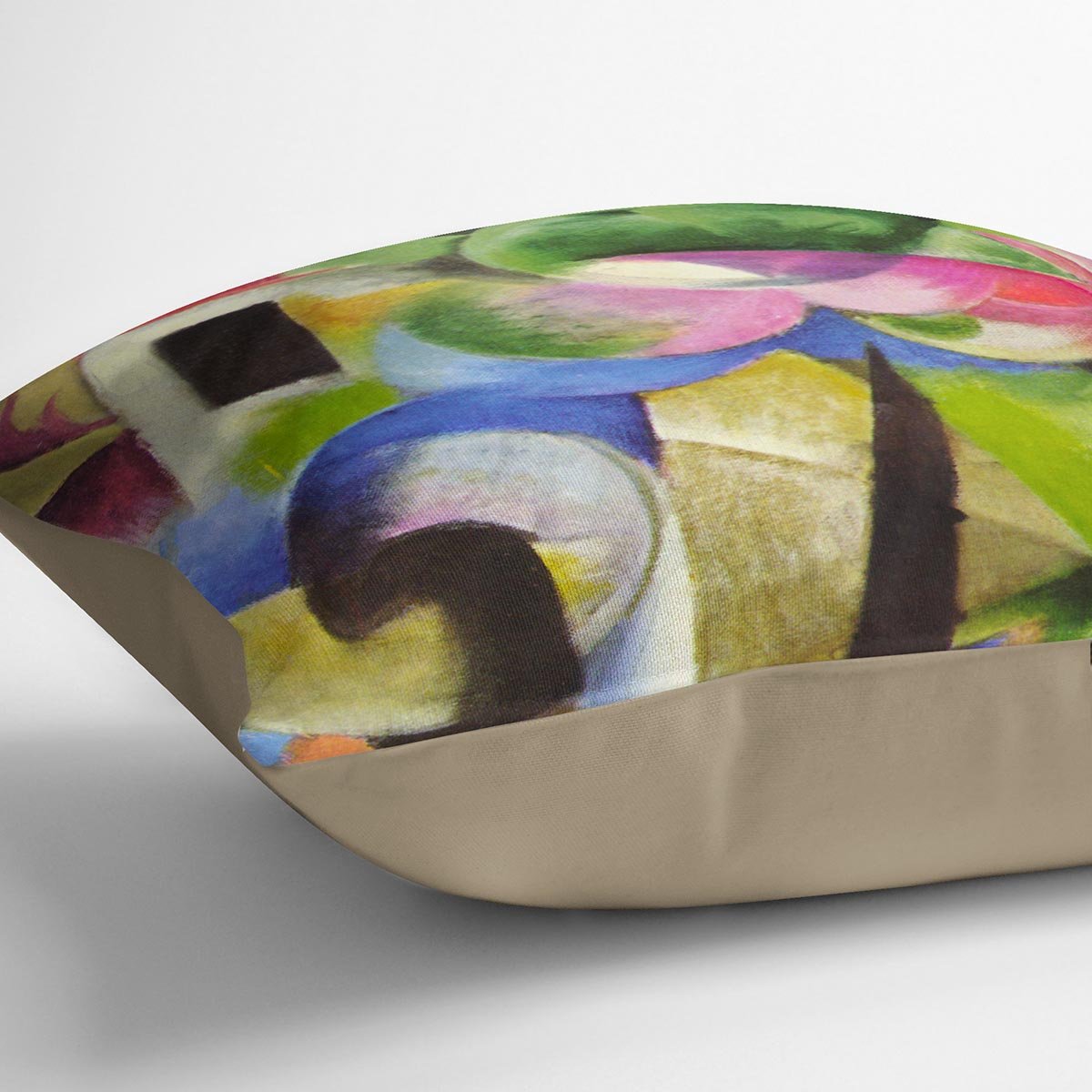 House with trees by Franz Marc Throw Pillow