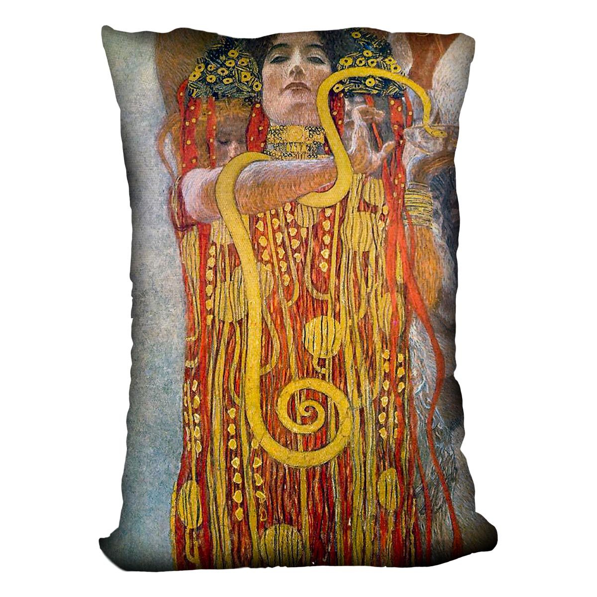 Hygeia by Klimt Throw Pillow