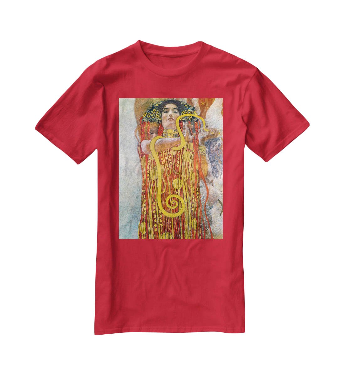 Hygeia by Klimt T-Shirt - Canvas Art Rocks - 4