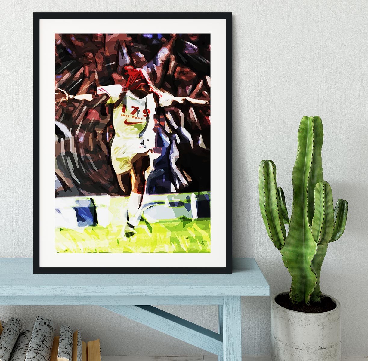 Ian Wright Just Done It Framed Print - Canvas Art Rocks - 1