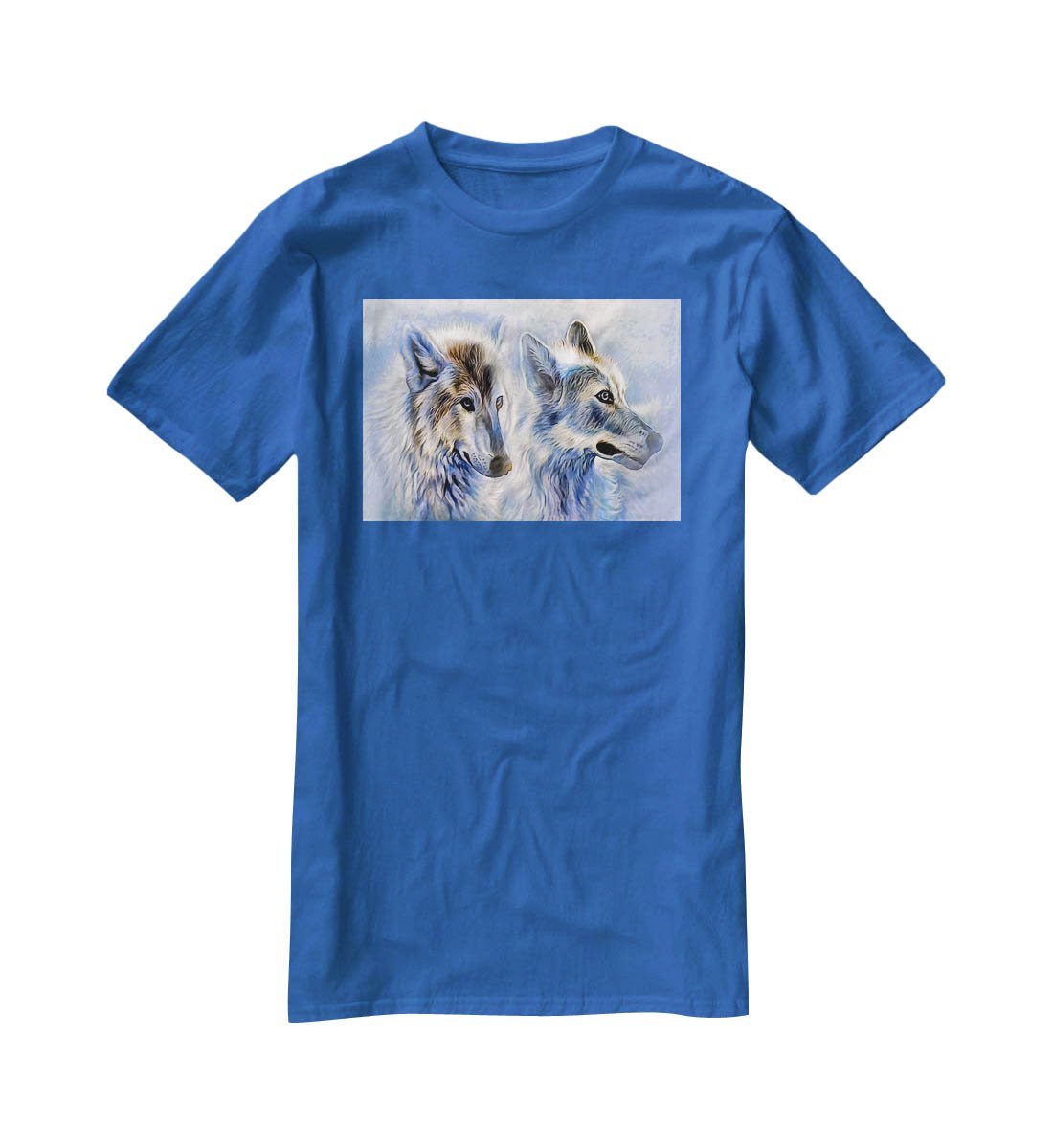 Ice Wolf Painting T-Shirt - Canvas Art Rocks - 2