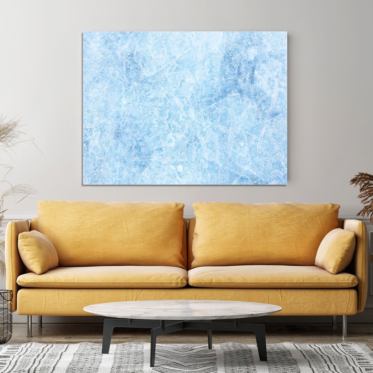 Ice of Baikal lake Canvas Print or Poster