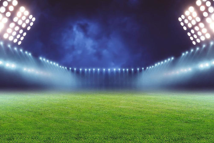 Illuminated football ground Wall Mural Wallpaper