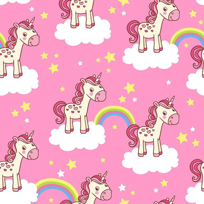 Illustration of horses in the clouds Wall Mural Wallpaper