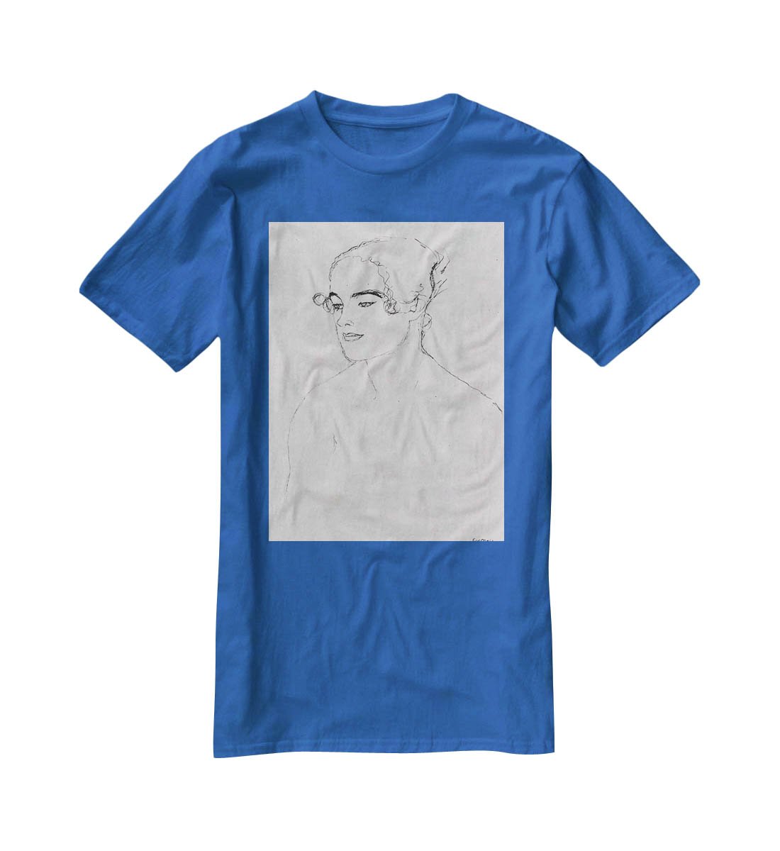 Image of a girl by Klimt T-Shirt - Canvas Art Rocks - 2