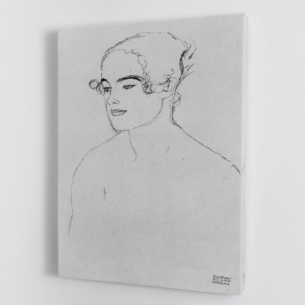 Image of a girl by Klimt Canvas Print or Poster