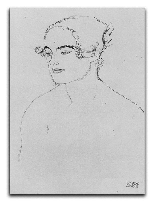Image of a girl by Klimt Canvas Print or Poster  - Canvas Art Rocks - 1