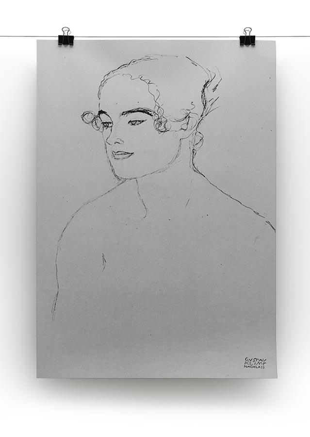 Image of a girl by Klimt Canvas Print or Poster - Canvas Art Rocks - 2