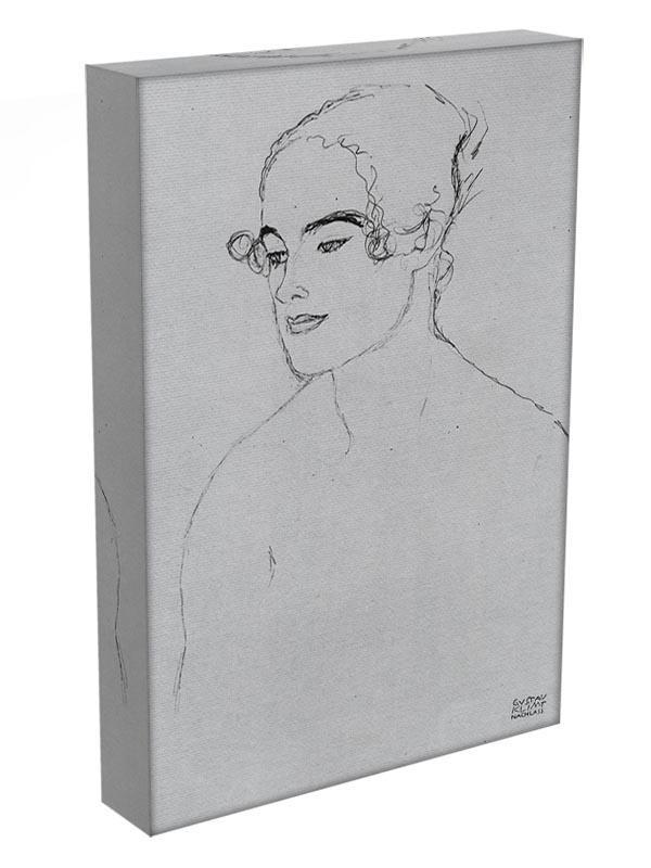 Image of a girl by Klimt Canvas Print or Poster - Canvas Art Rocks - 3