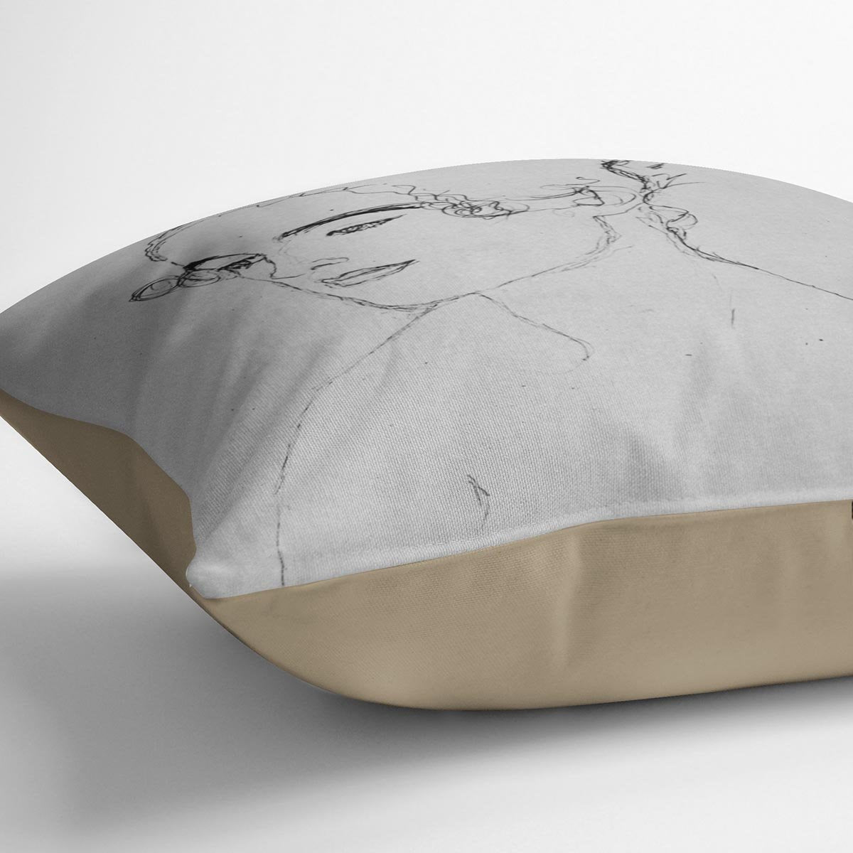 Image of a girl by Klimt Throw Pillow