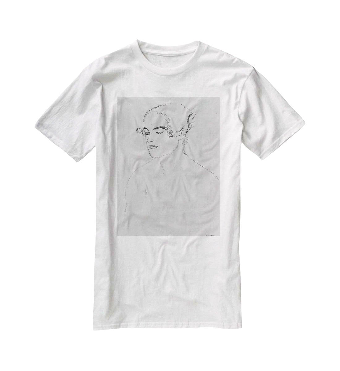 Image of a girl by Klimt T-Shirt - Canvas Art Rocks - 5
