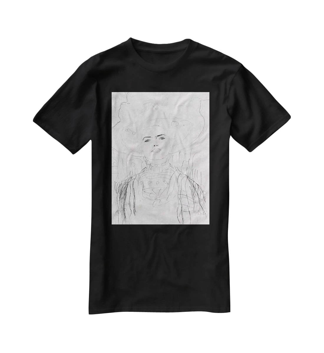 Image of a girl with a big hat by Klimt T-Shirt - Canvas Art Rocks - 1