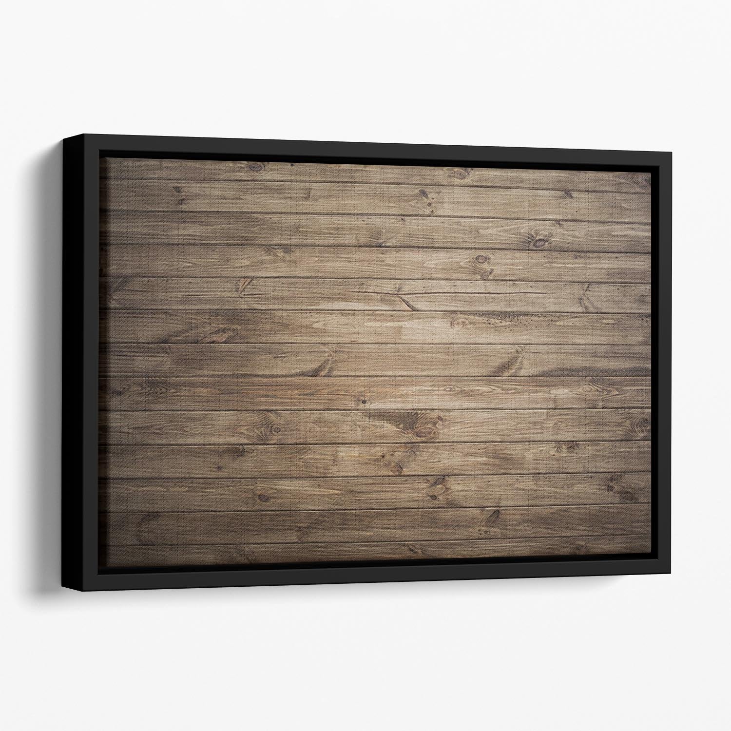 Image of wood texture Floating Framed Canvas - Canvas Art Rocks - 1