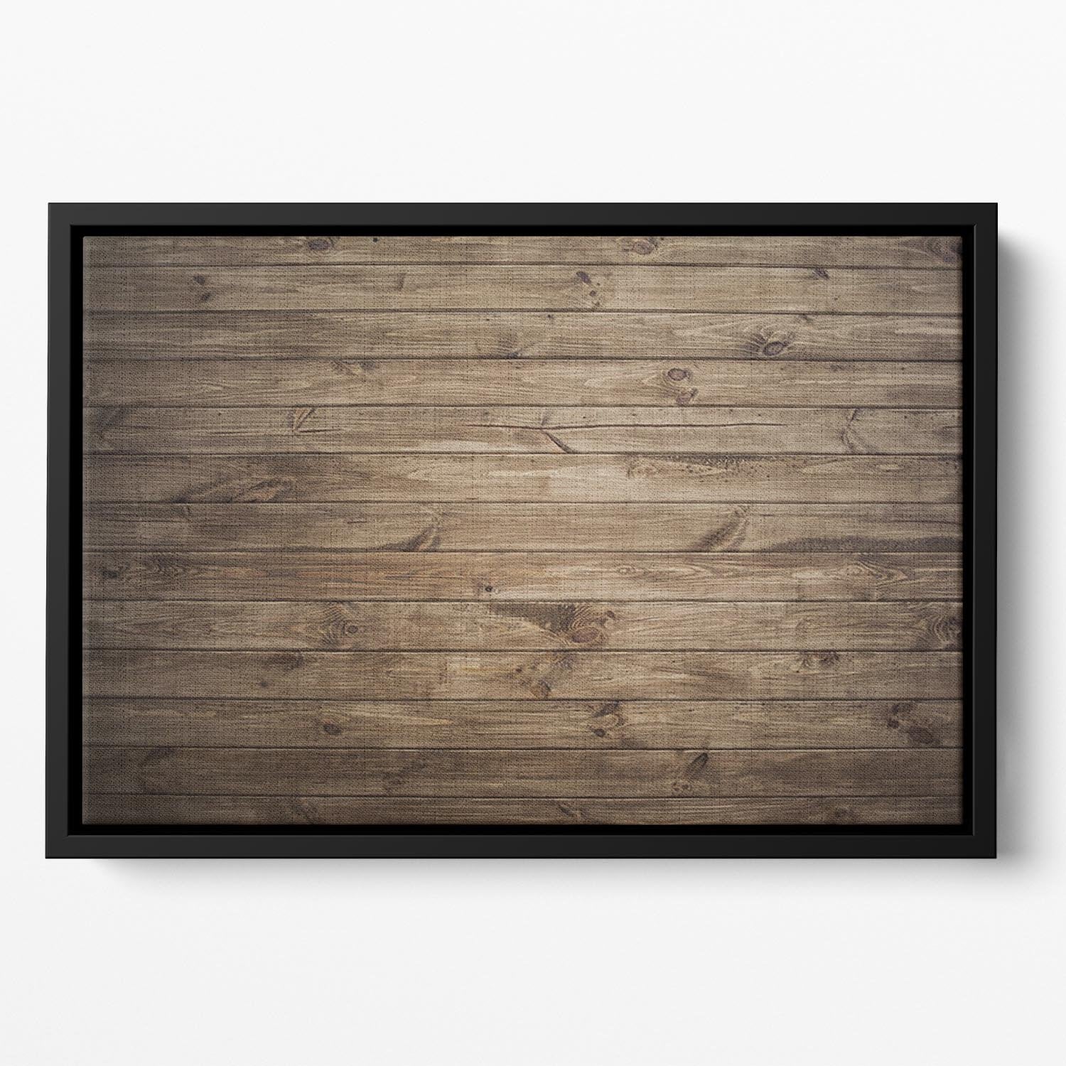 Image of wood texture Floating Framed Canvas - Canvas Art Rocks - 2