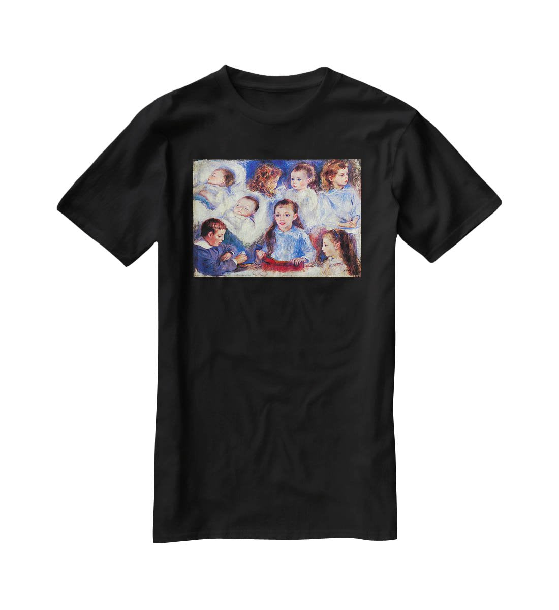 Images of childrens character heads by Renoir T-Shirt - Canvas Art Rocks - 1