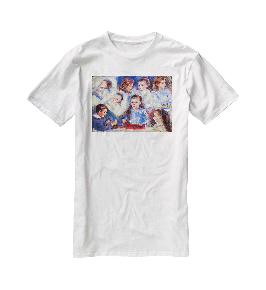 Images of childrens character heads by Renoir T-Shirt - Canvas Art Rocks - 5