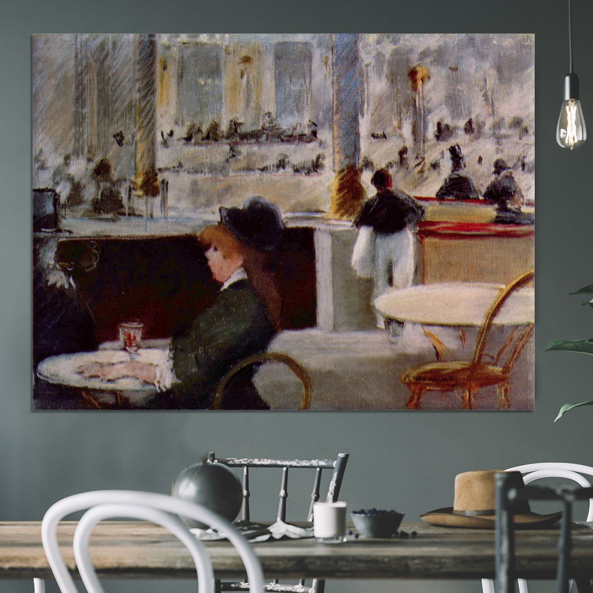 In Cafe 1 by Manet Canvas Print or Poster