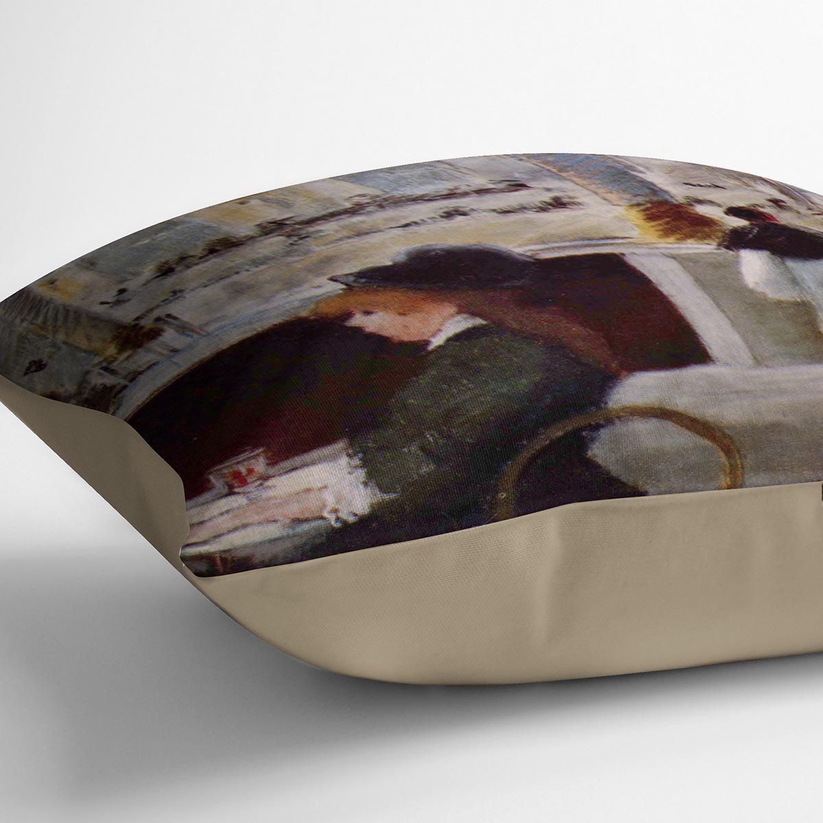 In Cafe 1 by Manet Throw Pillow