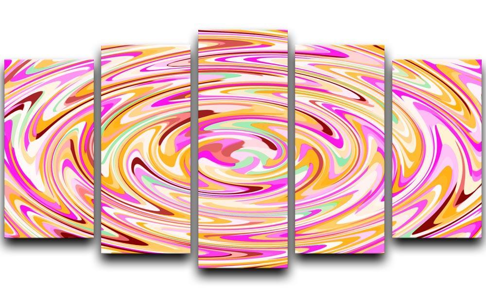 In The Mix 5 Split Panel Canvas  - Canvas Art Rocks - 1