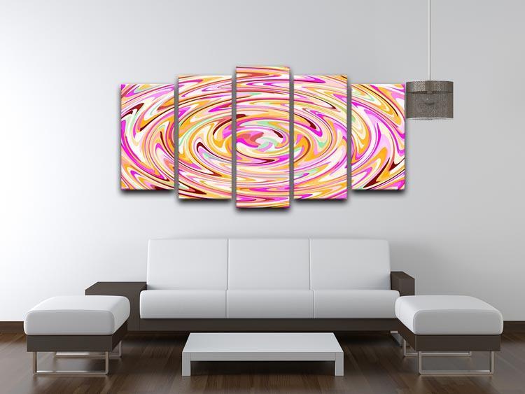 In The Mix 5 Split Panel Canvas - Canvas Art Rocks - 3