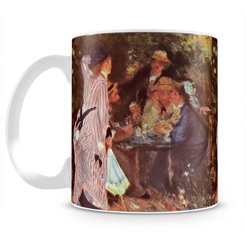 In the Garden in the garden bower of Moulin de la Galette by Renoir Mug - Canvas Art Rocks - 2