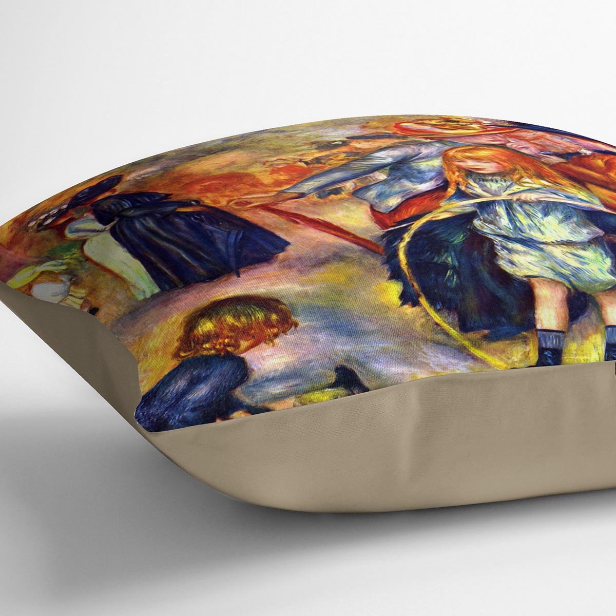 In the Jardin du Luxembourg by Renoir Throw Pillow