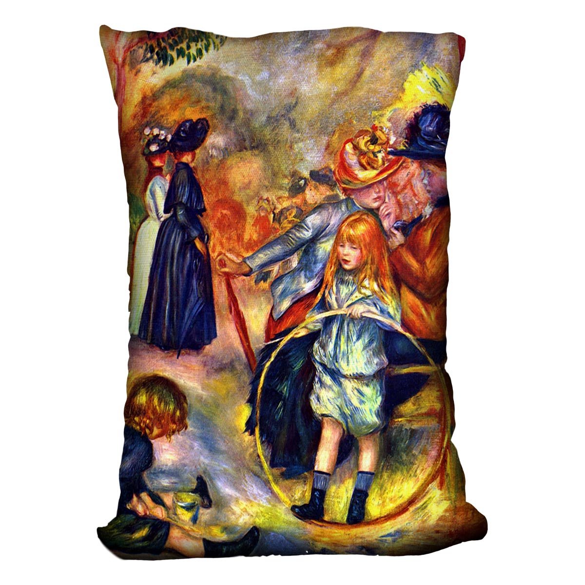 In the Jardin du Luxembourg by Renoir Throw Pillow