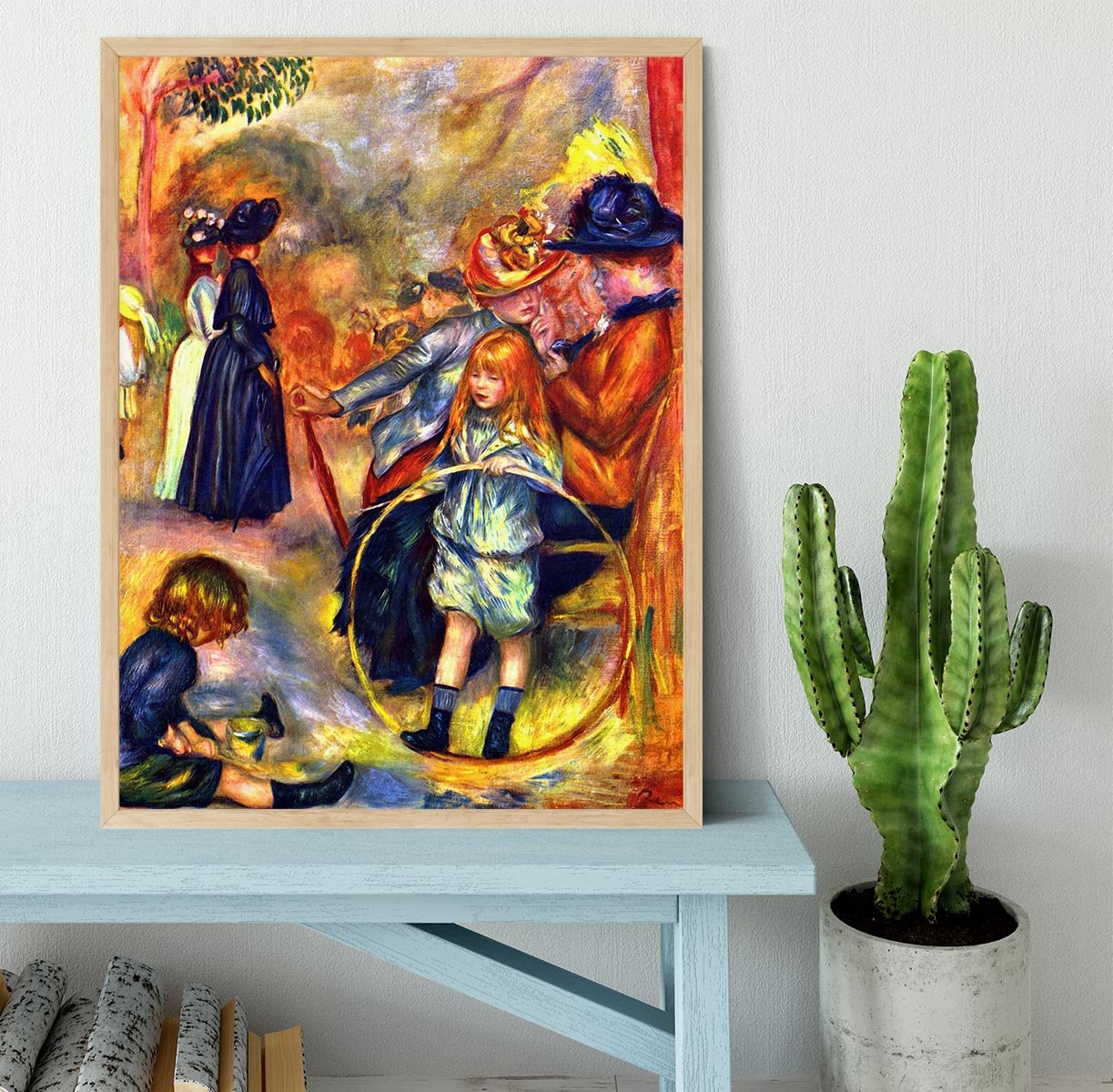 In the Jardin du Luxembourg by Renoir Framed Print - Canvas Art Rocks - 4