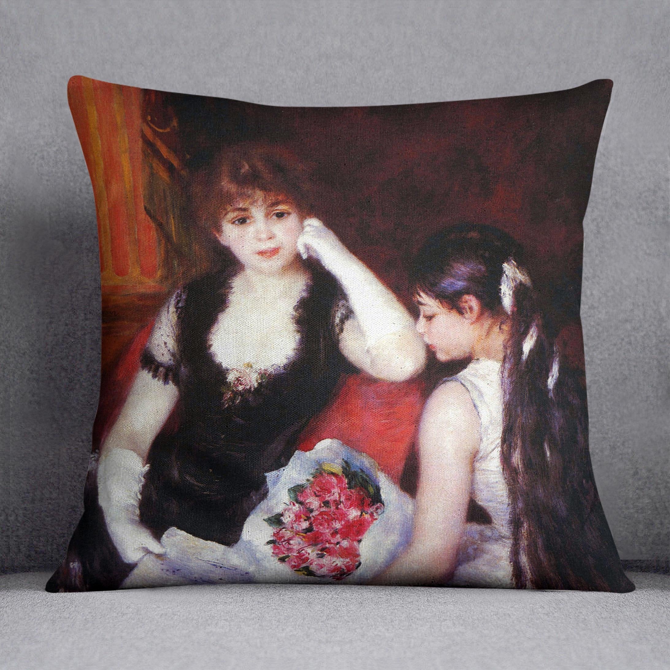 In the Loge by Renoir Throw Pillow