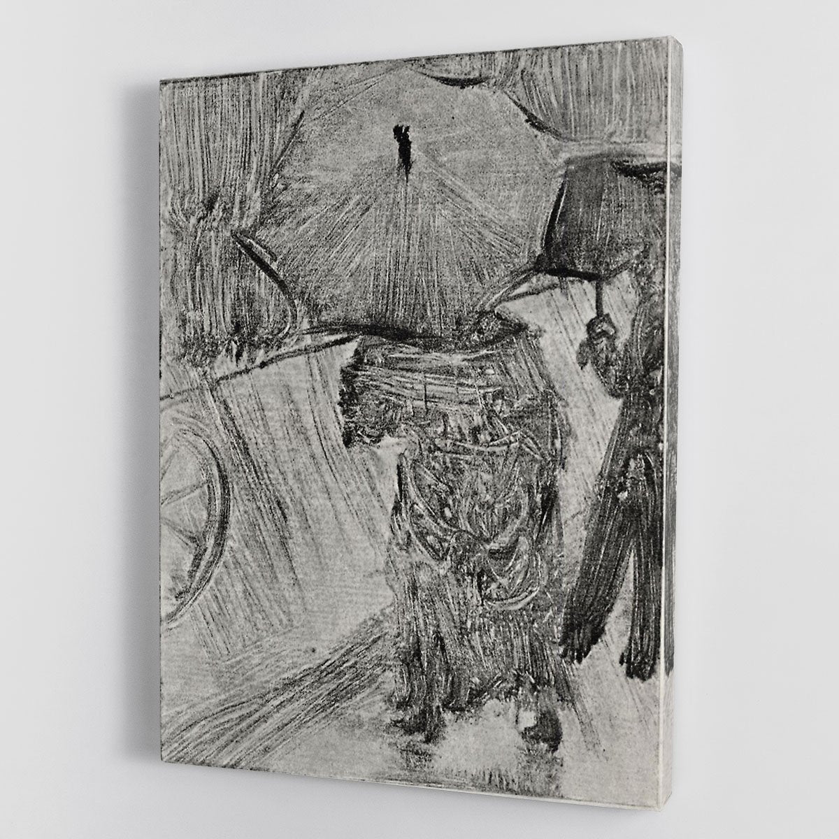 In the Rain by Degas Canvas Print or Poster