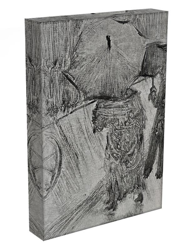 In the Rain by Degas Canvas Print or Poster - Canvas Art Rocks - 3
