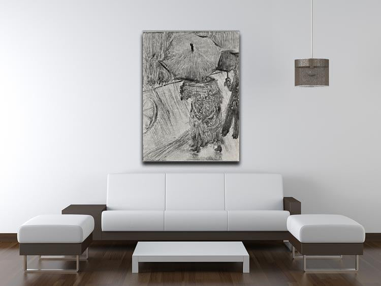 In the Rain by Degas Canvas Print or Poster - Canvas Art Rocks - 4