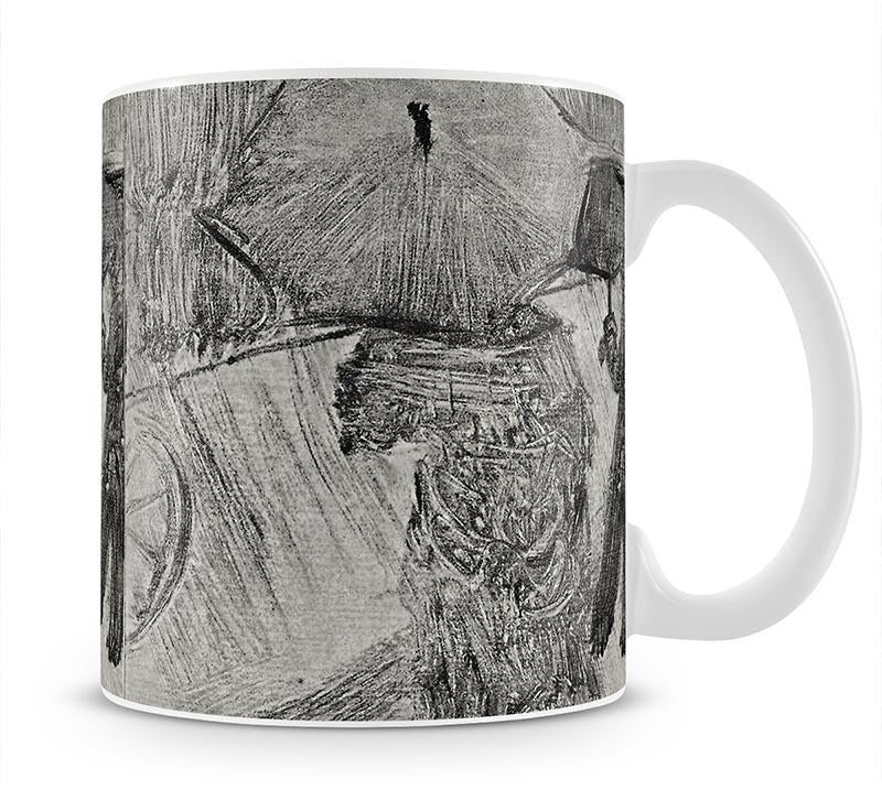 In the Rain by Degas Mug - Canvas Art Rocks - 1